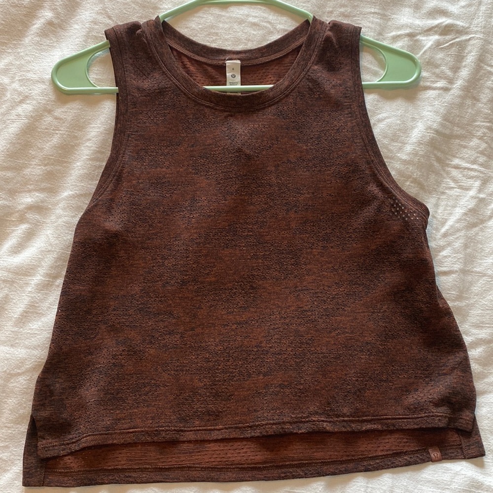 Lululemon Train to Be Mesh Tank Top
